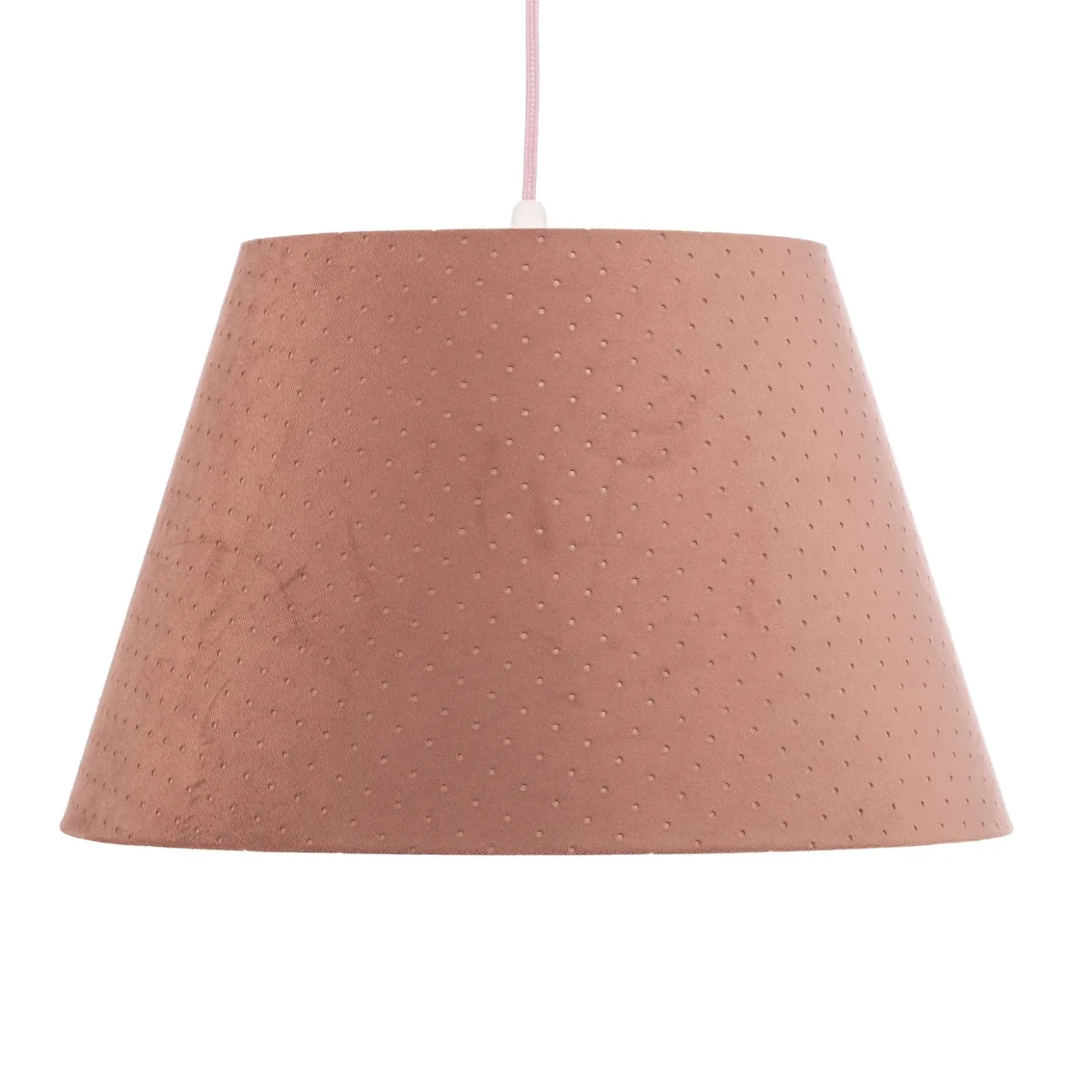 Lámpara colgante Rosabelle, cónica, rosa, 1 luz.