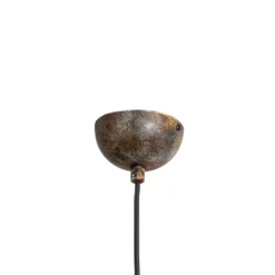 Lámpara colgante Saglam, 1 luz, latón antiguo, metal, Ø 40 cm