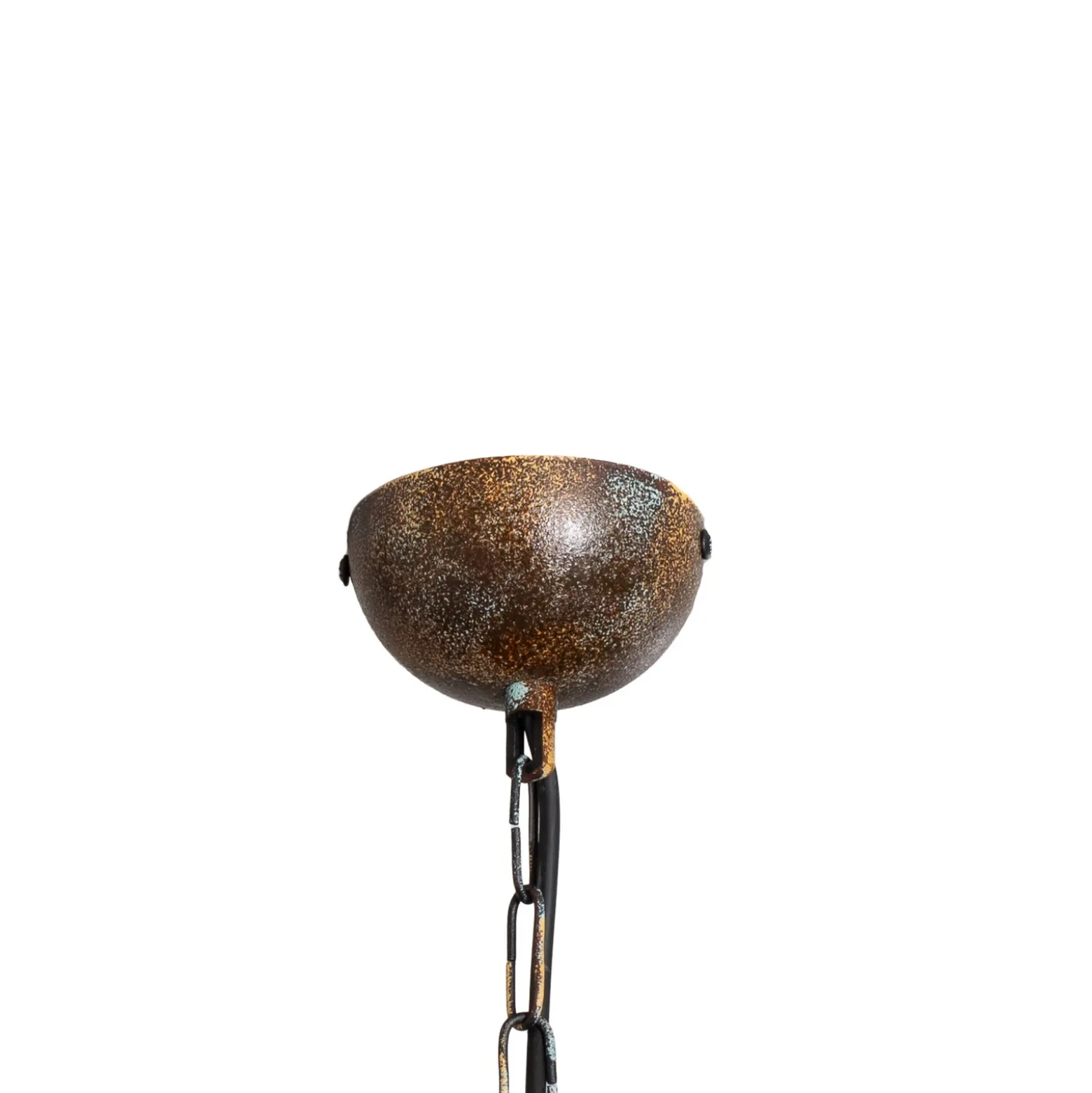 Lámpara colgante Saglam, 1 luz, latón antiguo, Ø 30 cm, metal