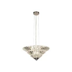 Lámpara colgante Savannah, 8 luces, cristal