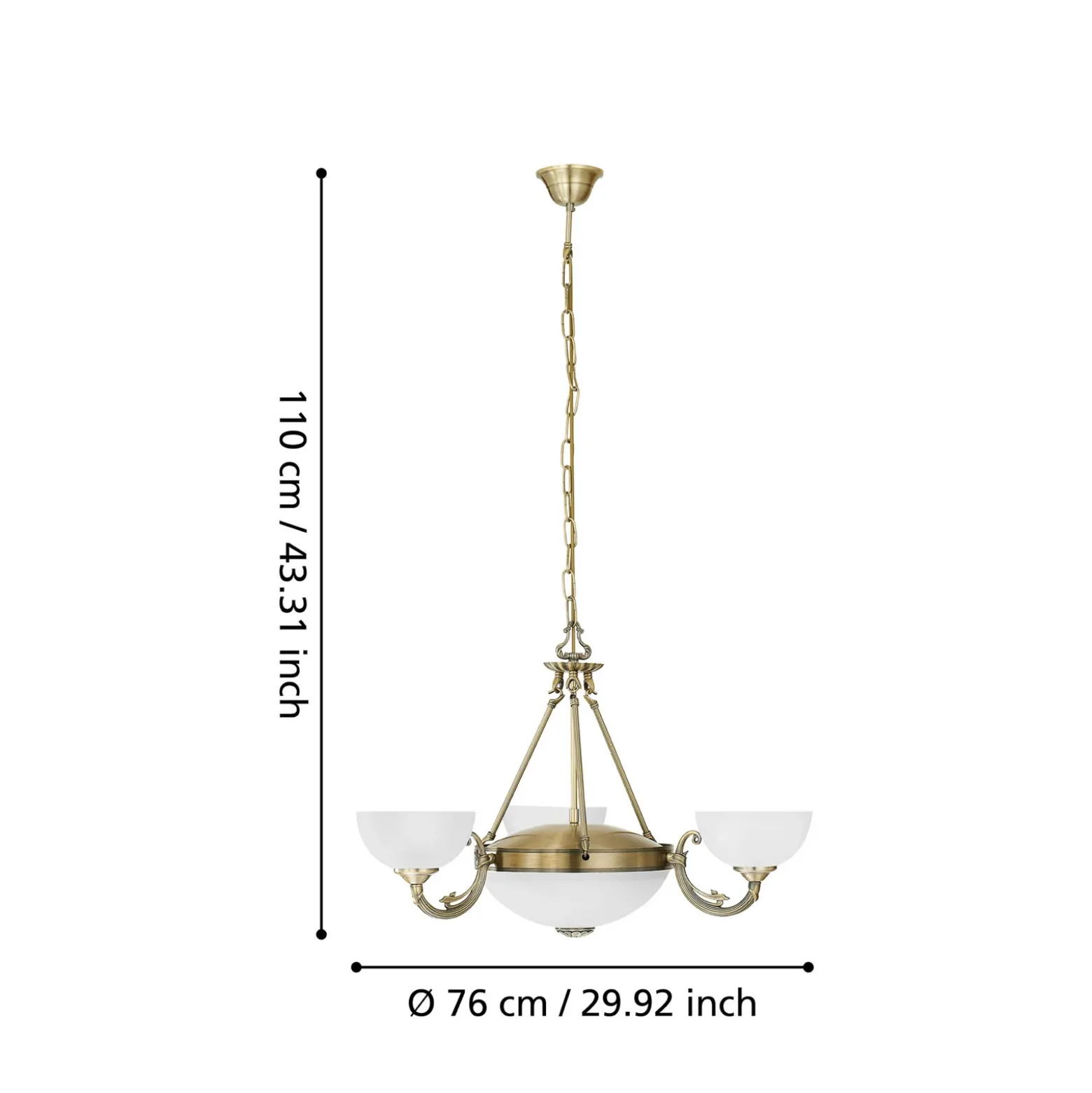 Lámpara colgante Savy, 5 luces