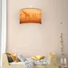 Lámpara colgante 25/40 Scandi Savanne, Ø 38 cm, naranja, E27