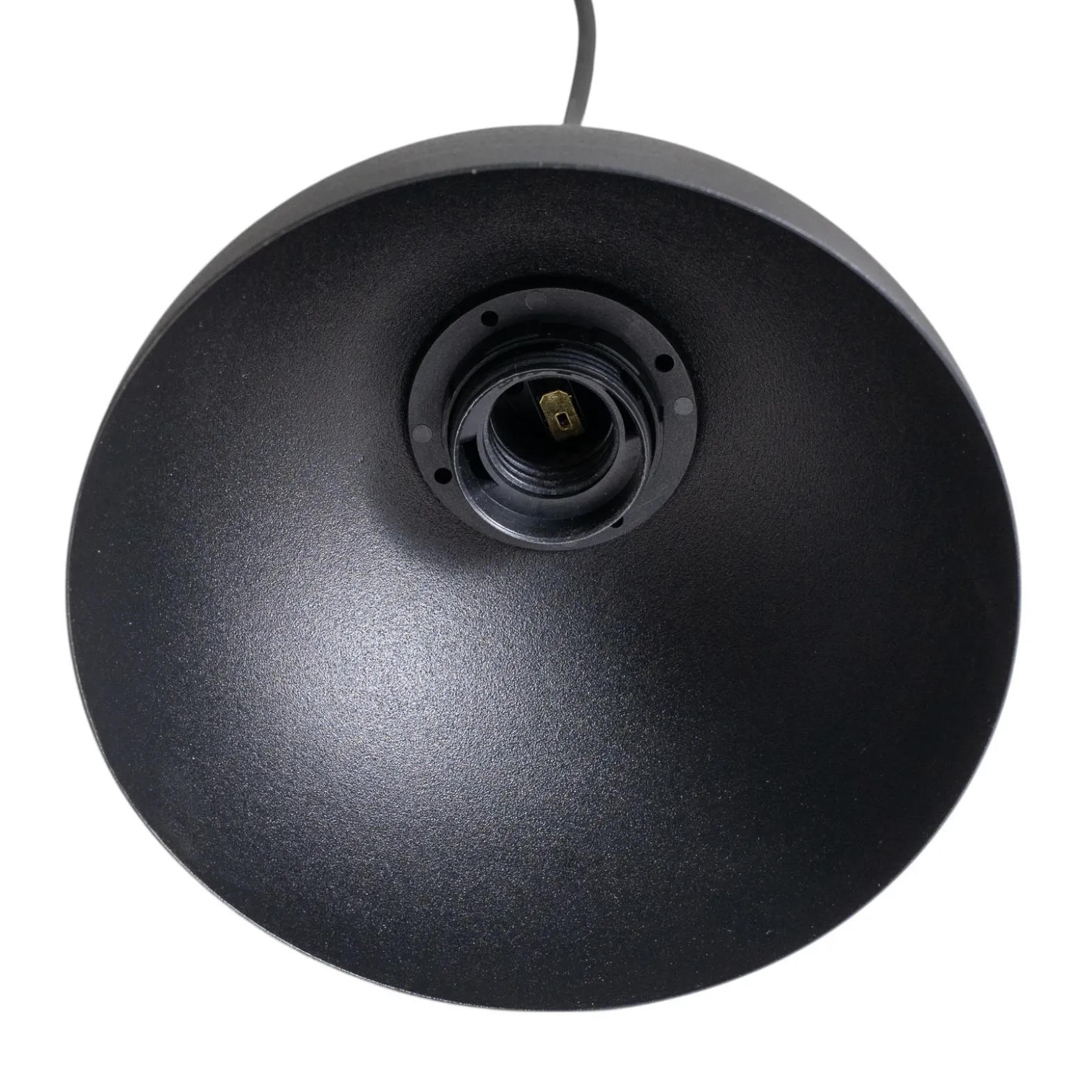 Lámpara colgante Seco, longitud 90 cm, negra, metal/madera, 4 luces.