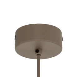 Lámpara colgante Sila, marrón/arena, metal, Ø 45 cm, E27