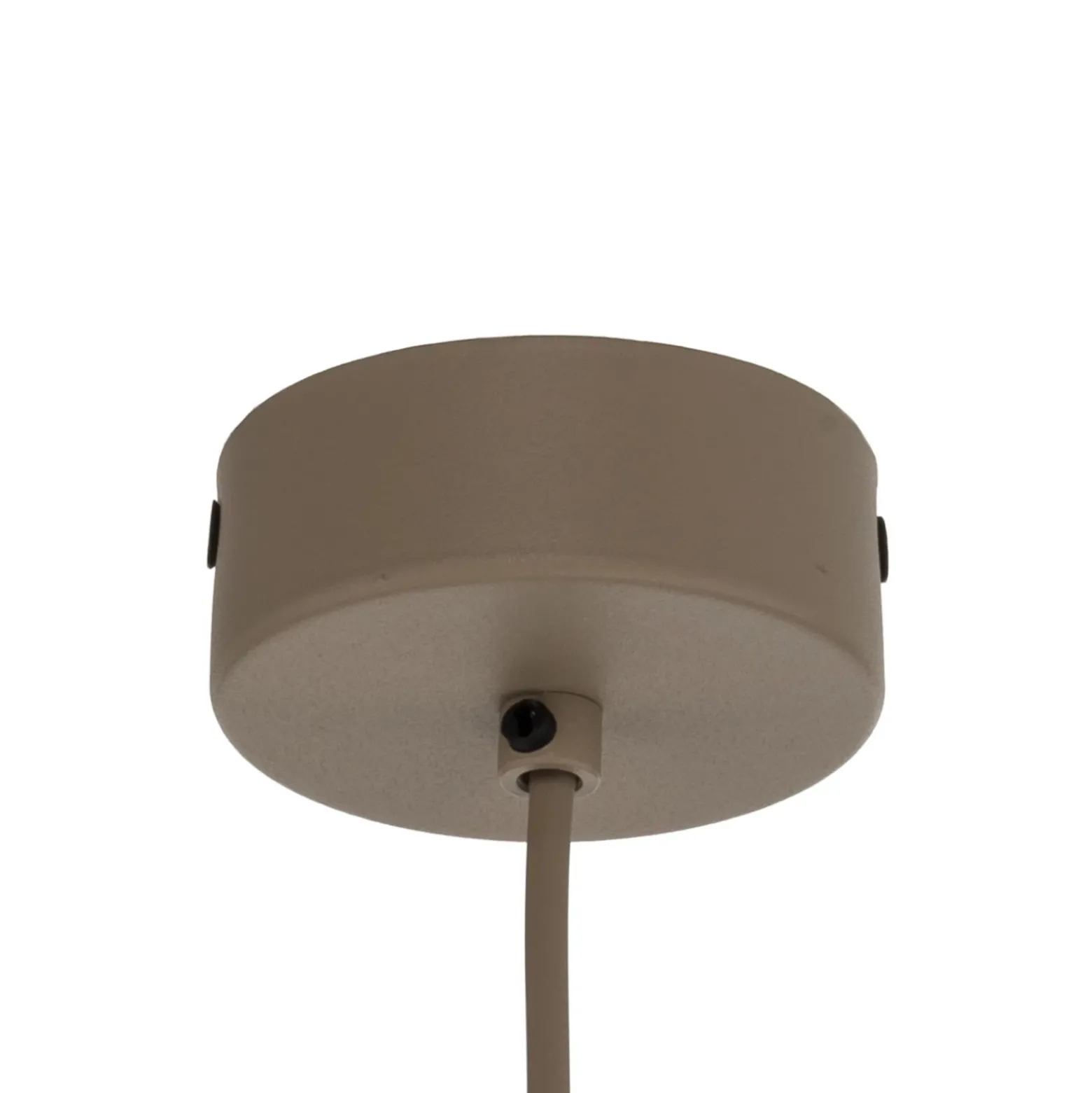 Lámpara colgante Sila, marrón/arena, metal, Ø 45 cm, E27