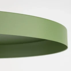 Lámpara colgante Sila, verde, metal, Ø 30 cm, E27