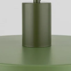Lámpara colgante Sila, verde, metal, Ø 30 cm, E27