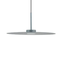 Lámpara colgante Simone, acero, azul umbra, Ø 40 cm, GX53