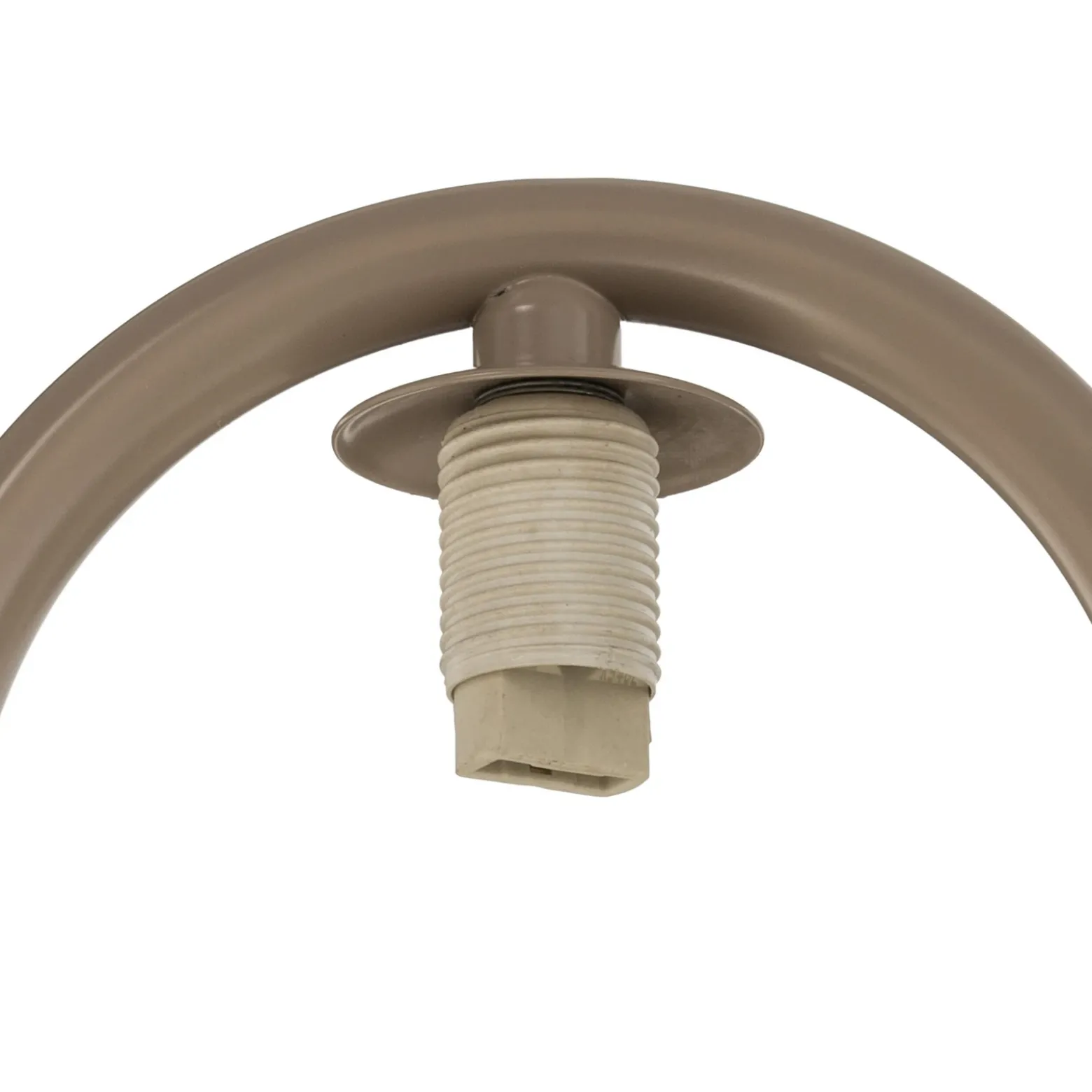 Lámpara colgante SINUS, color beige, longitud 110 cm, 5 luces, metal/cristal