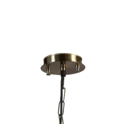 Lámpara colgante Sivani MR-637, oro antiguo, metal, Ø 39 cm