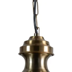 Lámpara colgante Sivani MR-637, oro antiguo, metal, Ø 39 cm