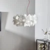 Lámpara colgante Slamp Clizia Mama Non Mama, Ø53cm, blanco/rojo
