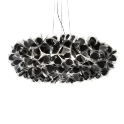 Lámpara colgante Slamp Clizia Mama Non Mama, Ø78 cm, negro/transparente