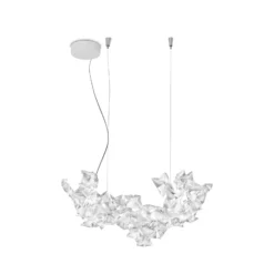 Lámpara colgante Slamp Hanami Suspension, cable transparente