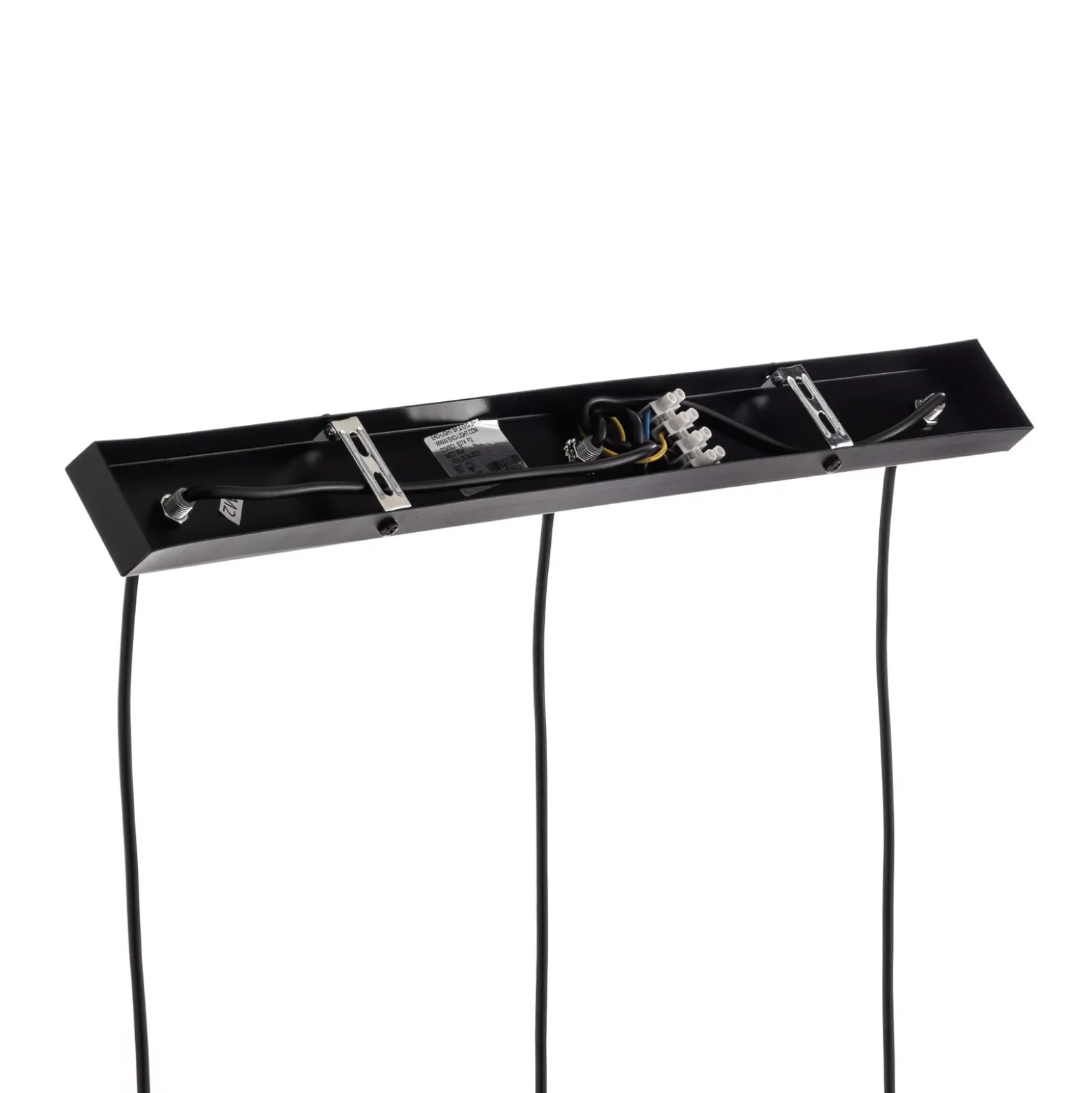 Lámpara colgante Sombra, humo, 3 luces, alargada