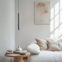 Lámpara colgante Sone, 1 luz, negro