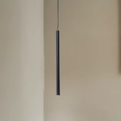 Lámpara colgante Sone, negra, de 1 luz, 3 cm
