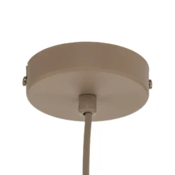 Lámpara colgante Sool, beige, Ø 15 cm, 1 luz, metal, E27