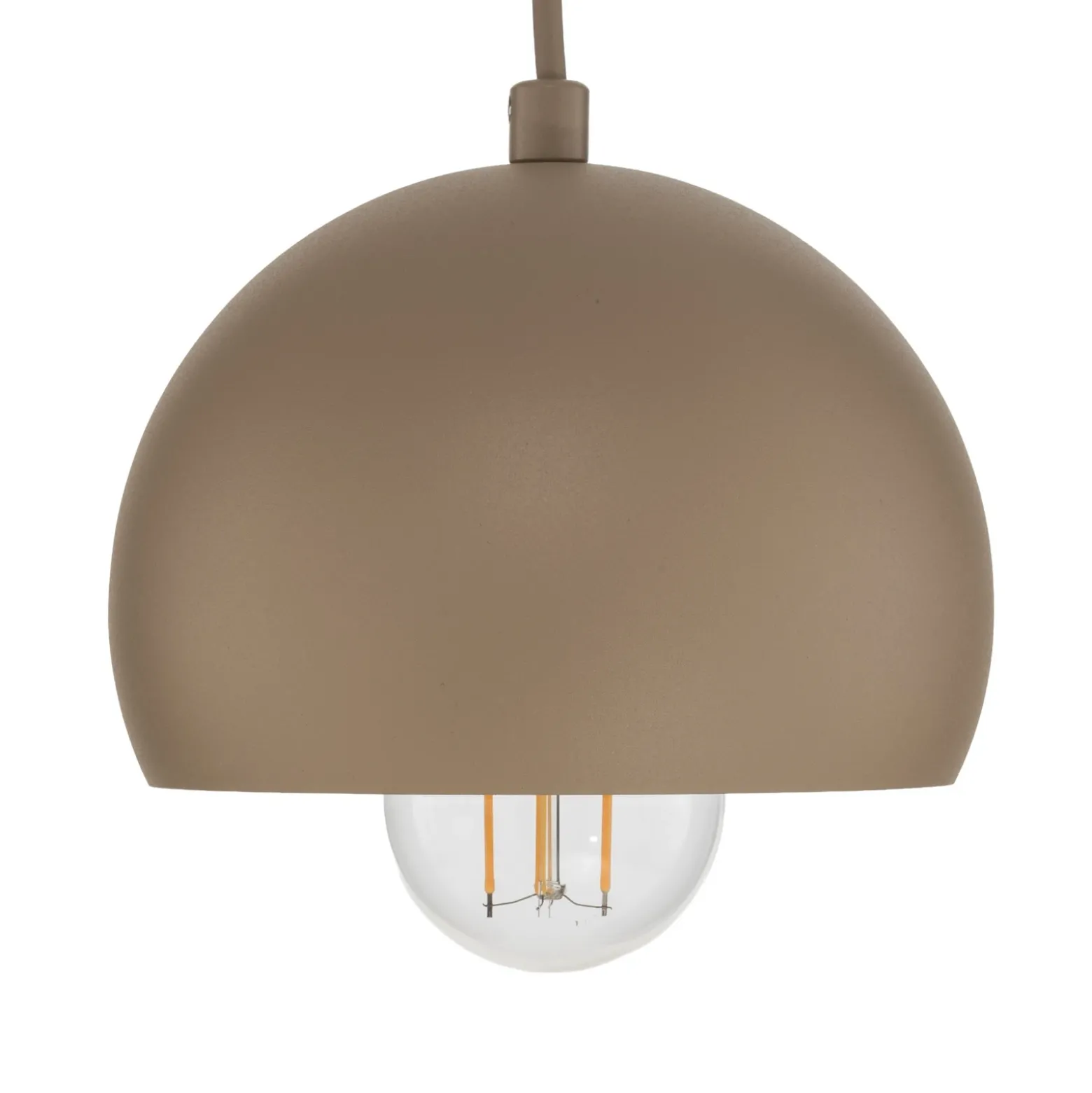 Lámpara colgante Sool, beige, Ø 15 cm, 1 luz, metal, E27