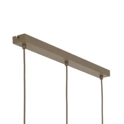Lámpara colgante Sool, beige, longitud 65 cm, 3 luces, metal, E27
