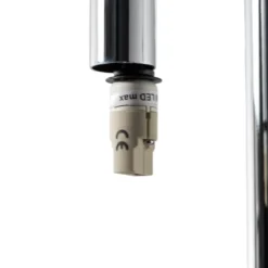Lámpara colgante Sopel Lux, 5 luces, redonda, negro/plateado, G9
