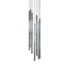 Lámpara colgante Sopel Lux, 7 luces, redonda, negro/plateado, G9
