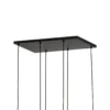 Lámpara colgante Sophia, 6 luces, blanco/coñac, 65 cm de largo, E14