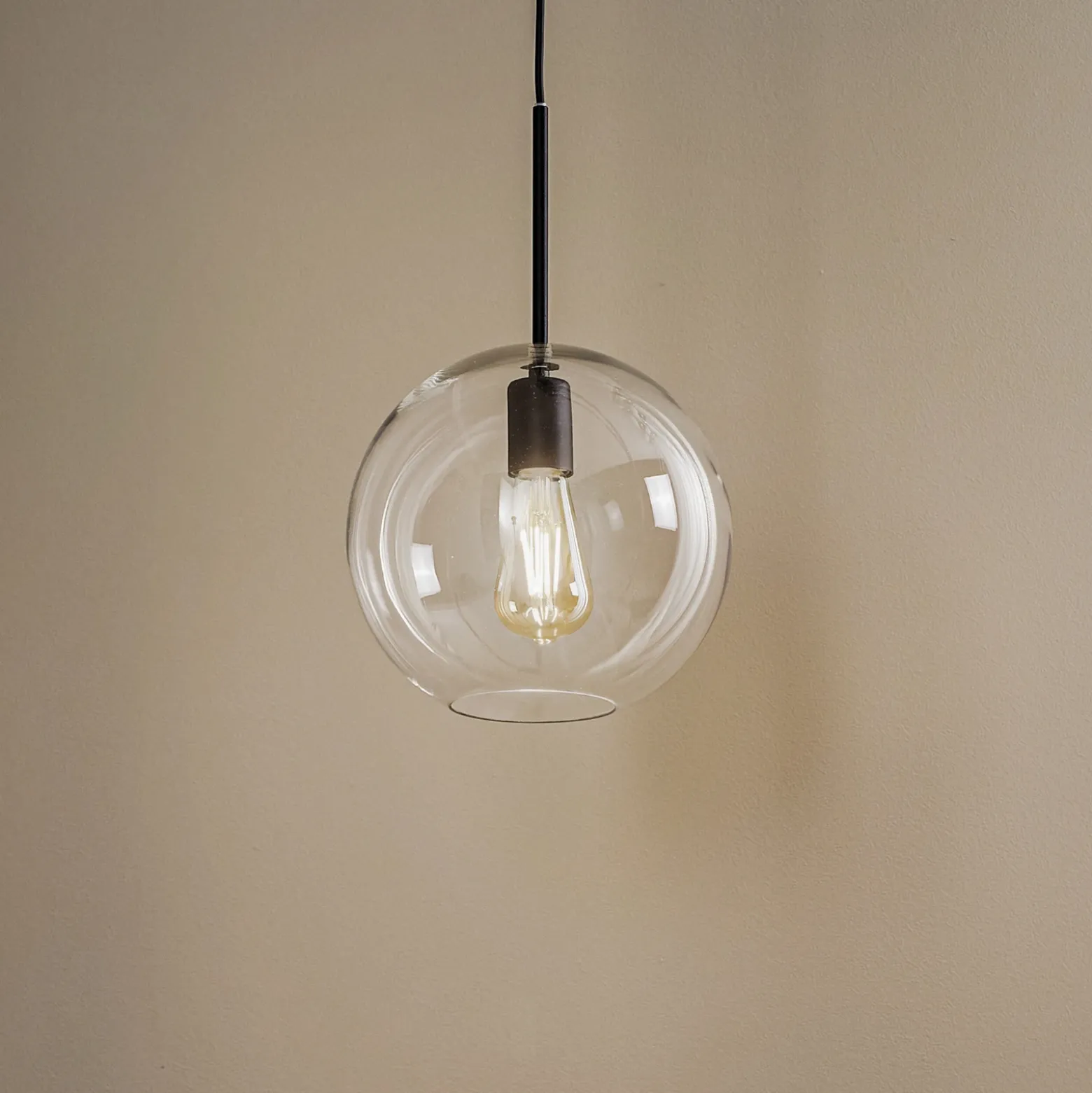 Lámpara colgante Sphere L con pantalla de cristal