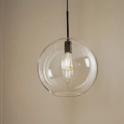 Lámpara colgante Sphere XL con pantalla de cristal