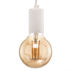 Lámpara colgante Spider en blanco, 5 luces