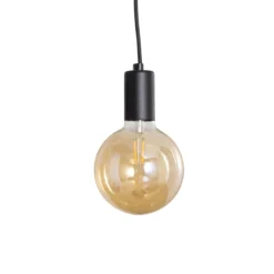 Lámpara colgante Spider en negro, 5 luces