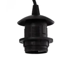 Lámpara colgante Starla, descentrada, 5 luces, ámbar