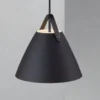 Lámpara colgante Strap en negro, Ø 27 cm