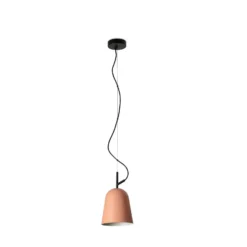 Lámpara colgante Studio, Ø 16 cm, rosa/negro, acero