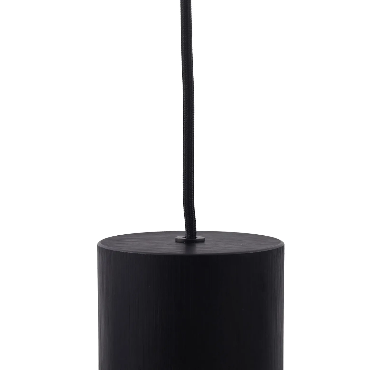 Lámpara colgante Svante de Lindby, 1 luz, negra, cristal, Ø 10 cm