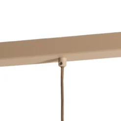 Lámpara colgante Sven, 4 luces, beige, acero
