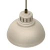 Lámpara colgante Sven, 4 luces, beige, acero