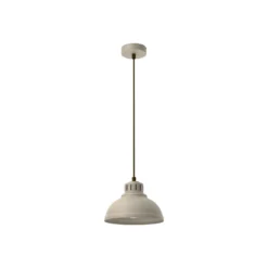 Lámpara colgante Sven, 1 luz, beige, acero