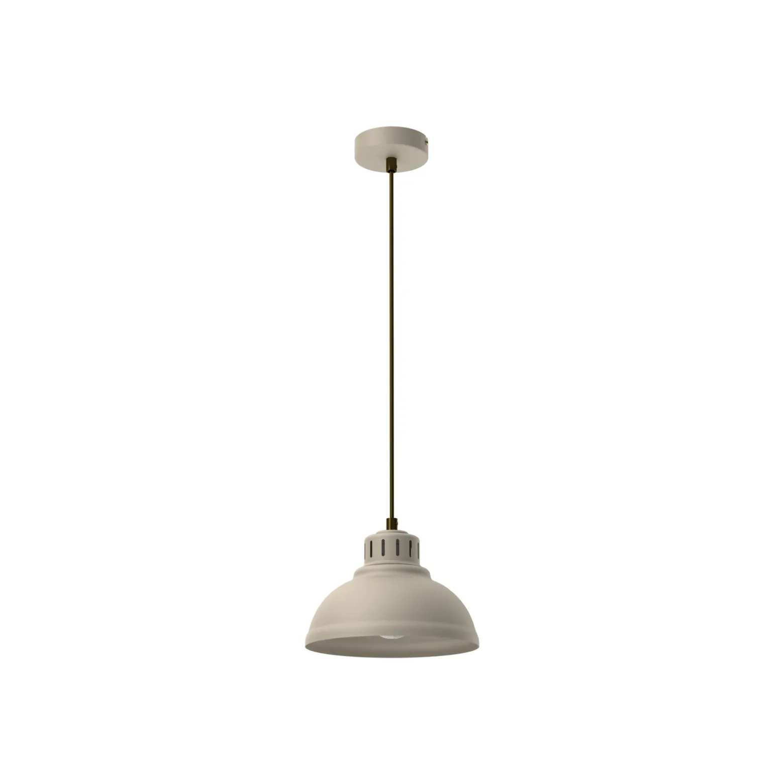 Lámpara colgante Sven, 1 luz, beige, acero