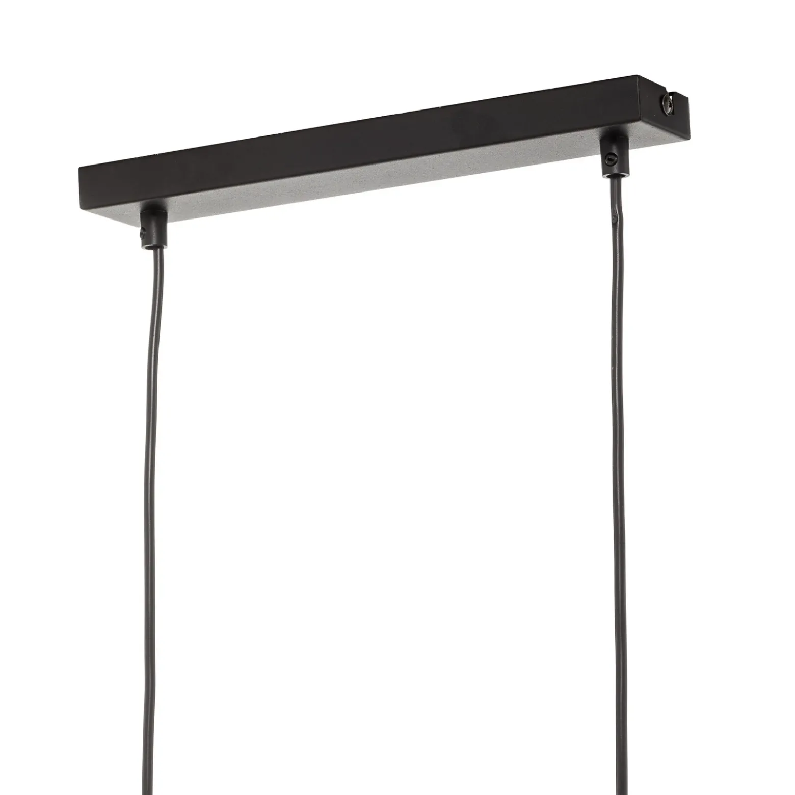 Lámpara colgante Tago, 4 luces, negro/dorado