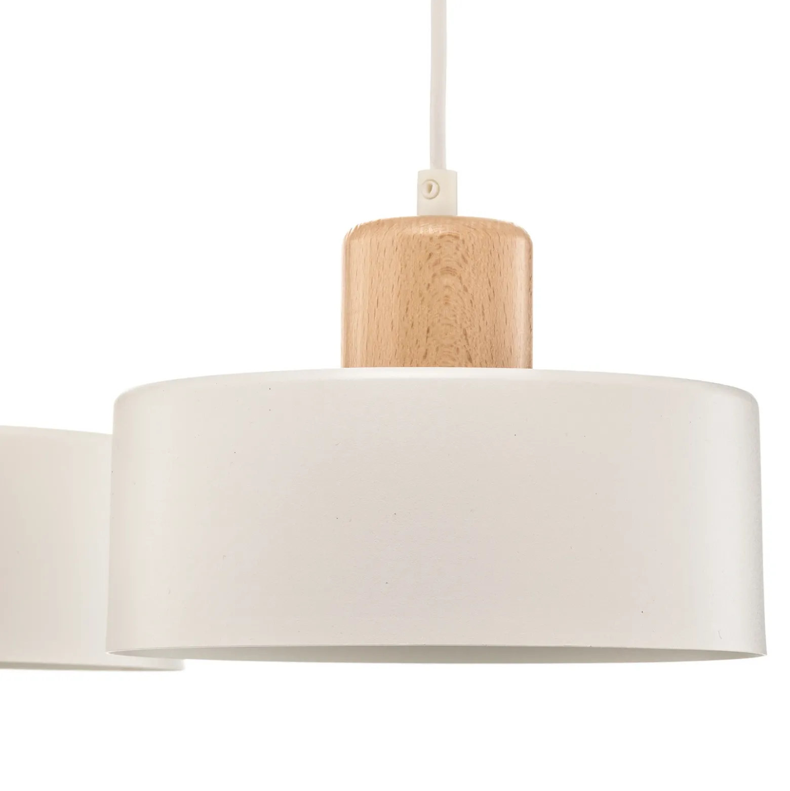 Lámpara colgante Tako, 3 luces, blanco