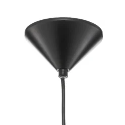 Lámpara colgante Tarbes, una luz, 17,5 cm, negro