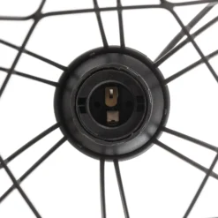 Lámpara colgante Tarbes, una luz, 17,5 cm, negro