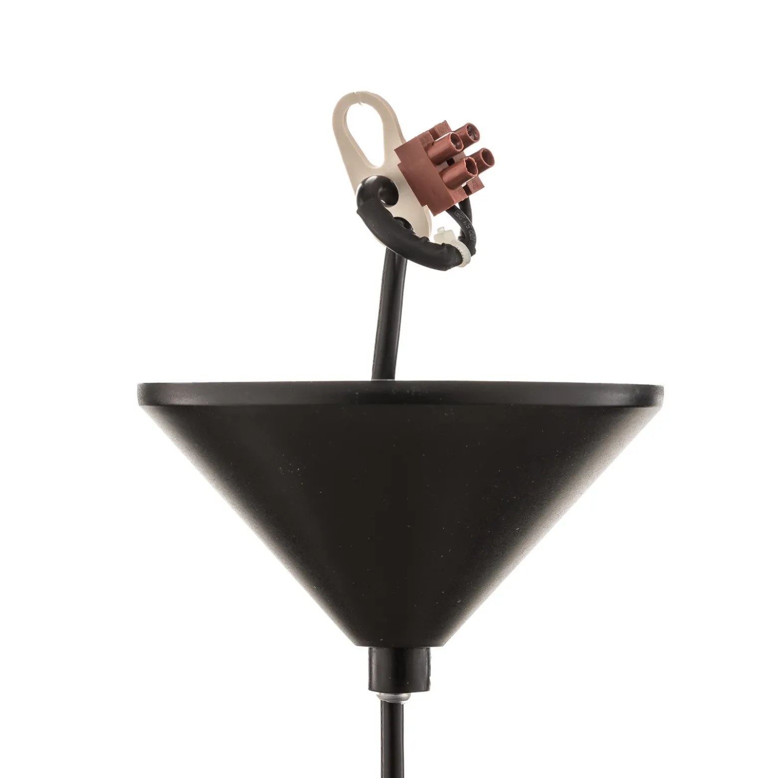 Lámpara colgante Tarbes, una luz, 17,5 cm, negro