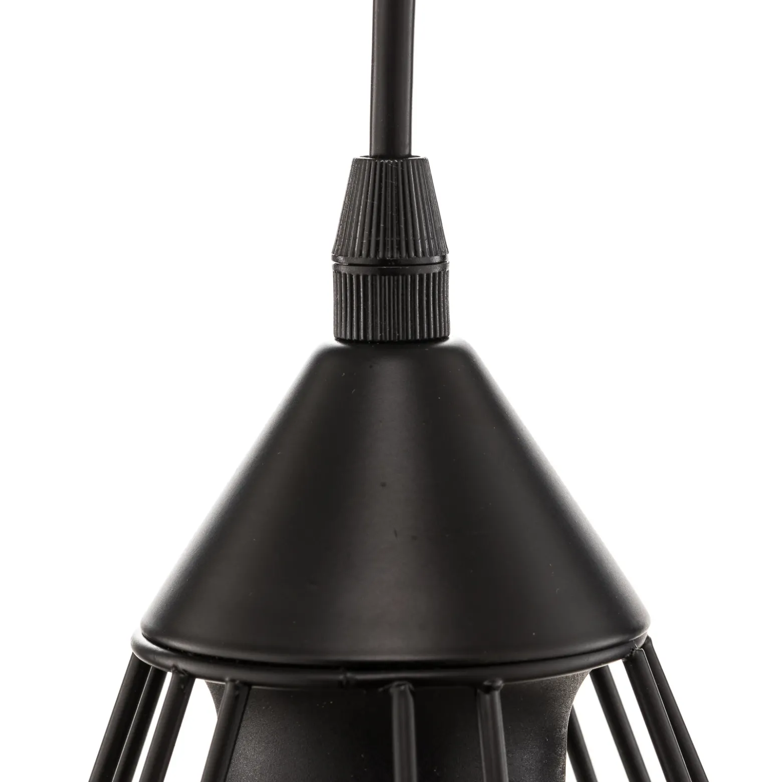 Lámpara colgante Tarbes, una luz, 17,5 cm, negro