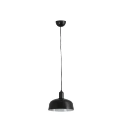 Lámpara colgante Tatawin, negra, cristal, Ø 18,4 cm