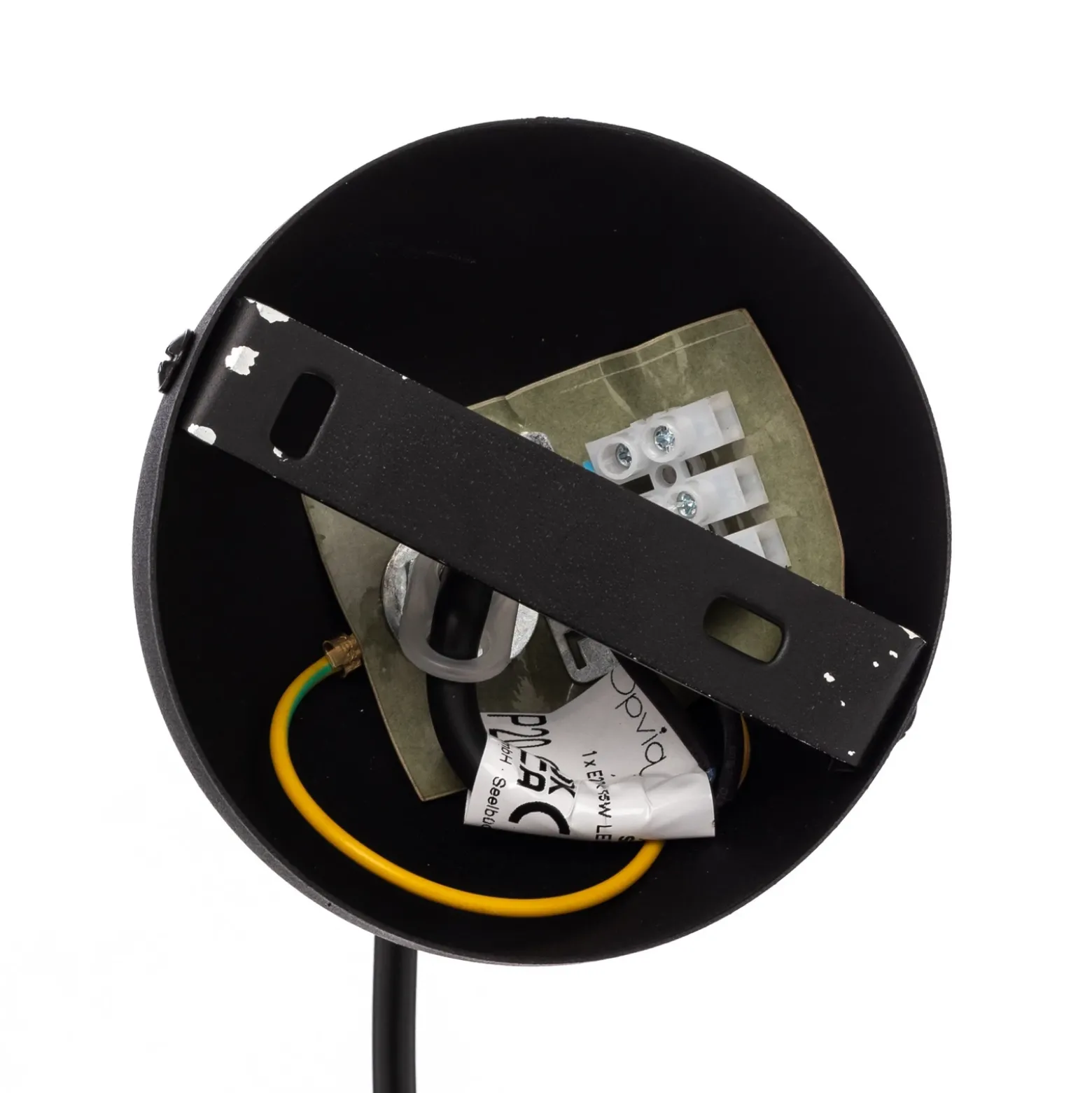 Lámpara colgante Tattoo 2396, Ø18cm, negro/oro