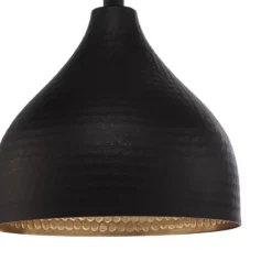 Lámpara colgante Tattoo 2396, Ø18cm, negro/oro