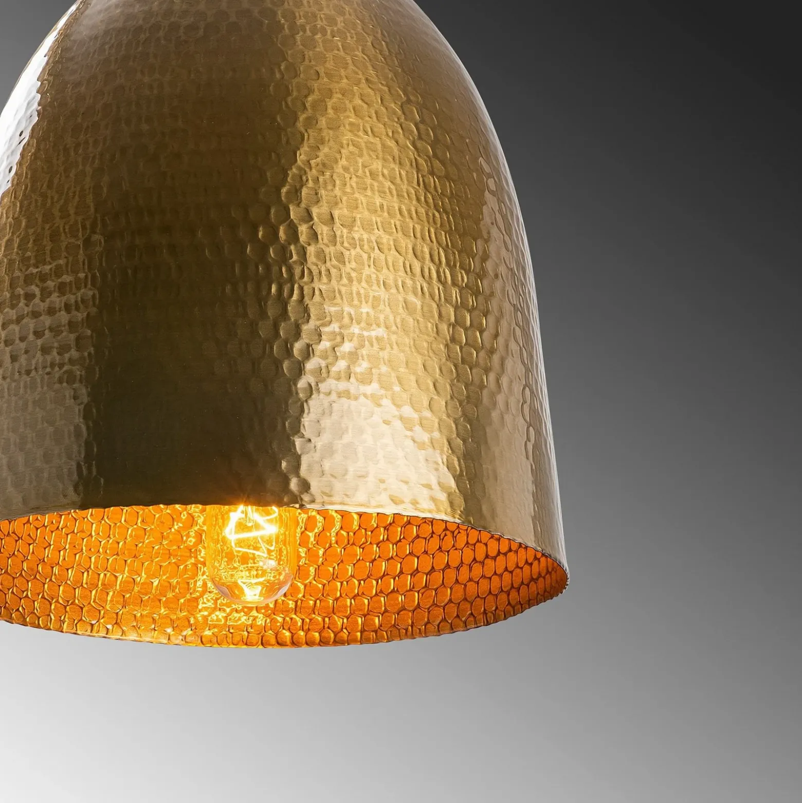 Lámpara colgante Tattoo 2372, oro antiguo, metal, Ø 20 cm