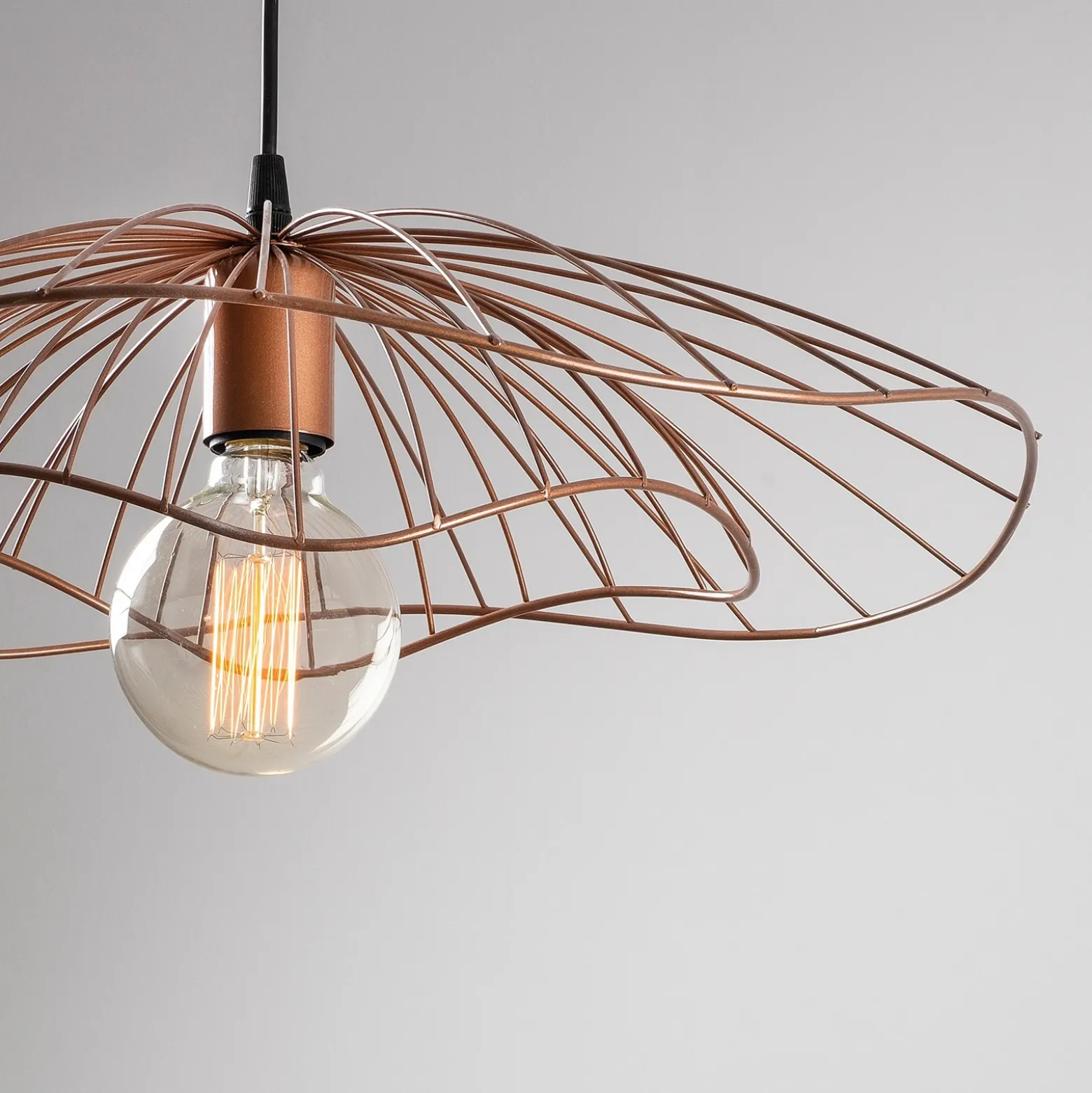 Lámpara colgante Tel 6501 Ø50cm cobre